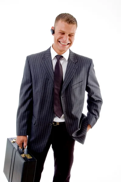 Porträtt av affärsman stående — Stockfoto