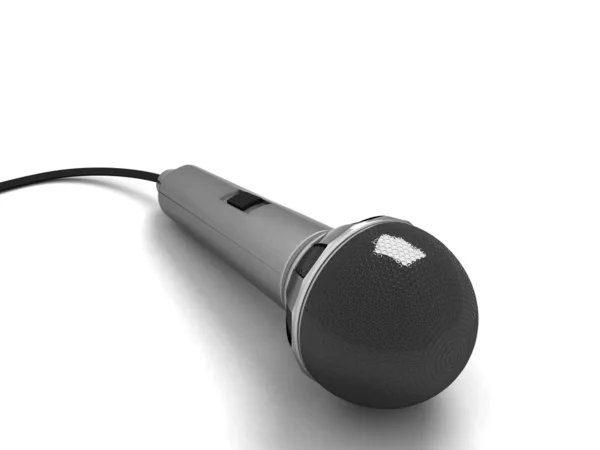 Трехмерный караоке-микрофон — стоковое фото
