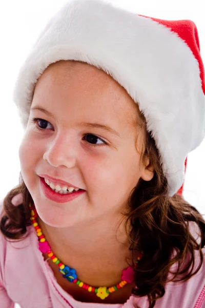 Portrait of child with christmas hat Royalty Free Stock Images