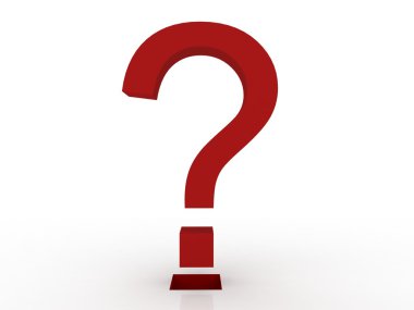 3d question mark clipart