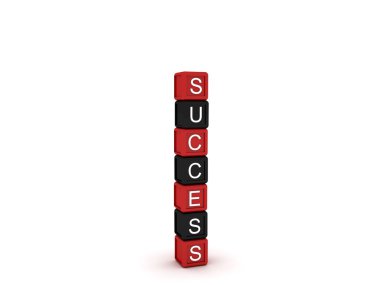 Success word in blocks clipart