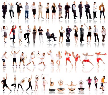 Collage of various models clipart