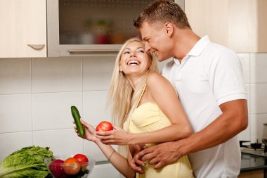 Love in the kitchen clipart