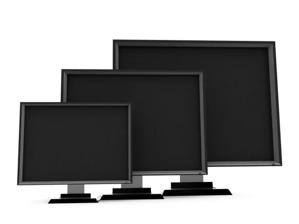 3D-flatscreentelevisies — Stockfoto