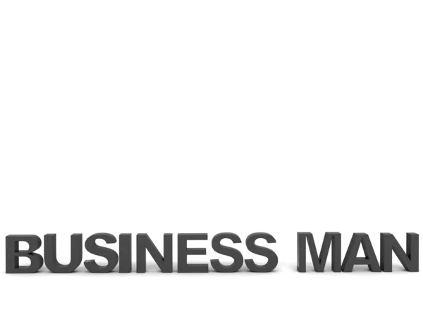 Business man text — Stock Photo, Image