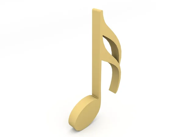 Złoty notacji muzycznej — Zdjęcie stockowe