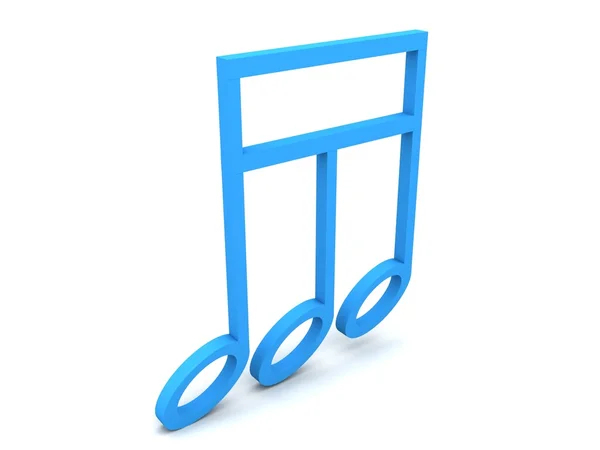 Rendered music notes — Stock Photo, Image