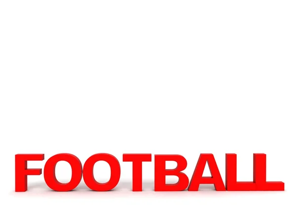 Front view of football word — Stock Photo, Image