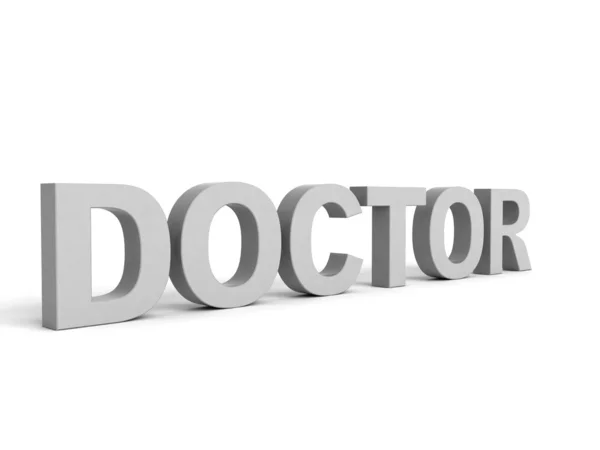 Arzttext in grau — Stockfoto
