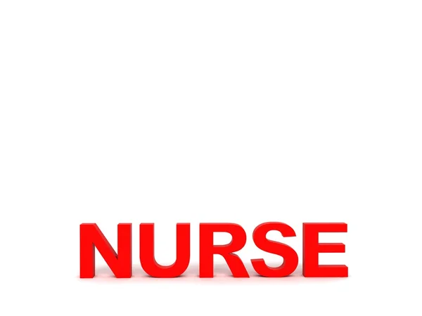 Palabra de enfermera — Foto de Stock