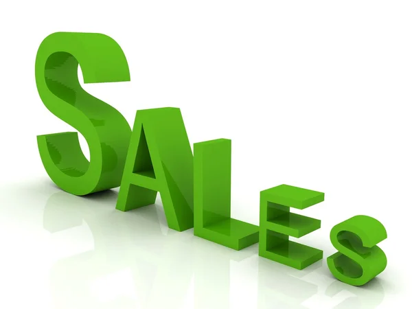 Verkauf in Grün — Stockfoto