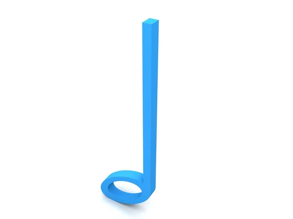 Muzyka notatka w kolorze niebieskim — Zdjęcie stockowe