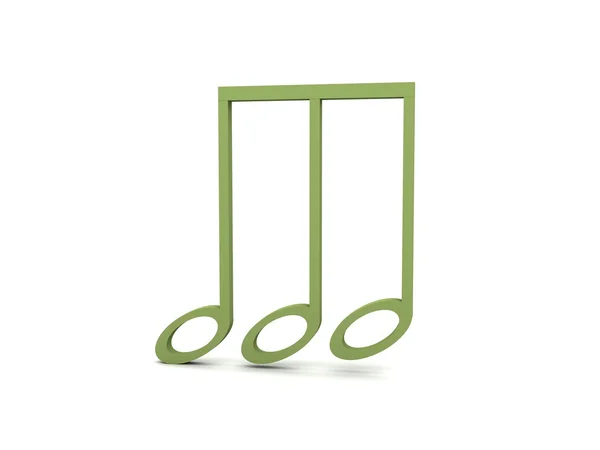 Poznámka: hudební clef — Stock fotografie