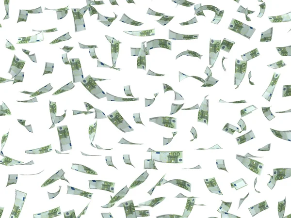 3D-vliegende dollar notities — Stockfoto
