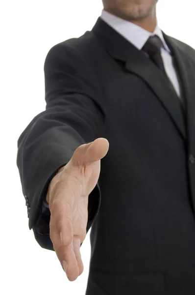 Biznesmen oferujący uścisk dłoni — Zdjęcie stockowe