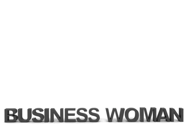 Biznes kobieta tekst — Zdjęcie stockowe