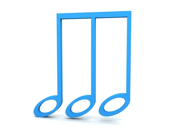 Clef notation in blue color — Stock Photo, Image