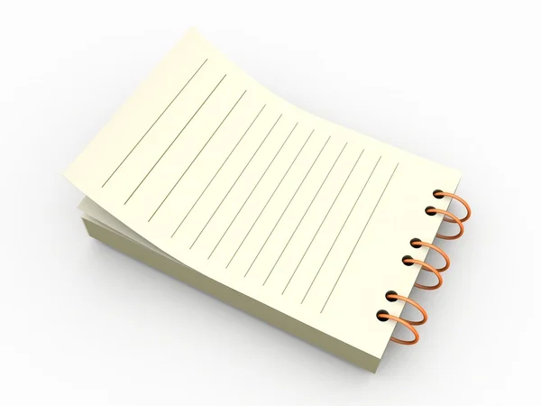 Blank paper notepad — Stock Photo, Image