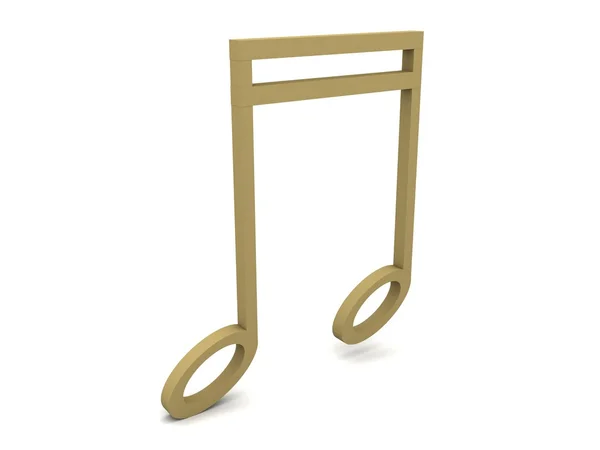 Musical note isolated — Stock Photo, Image