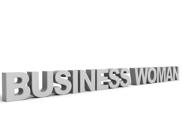 灰色のビジネス女性の単語 — ストック写真