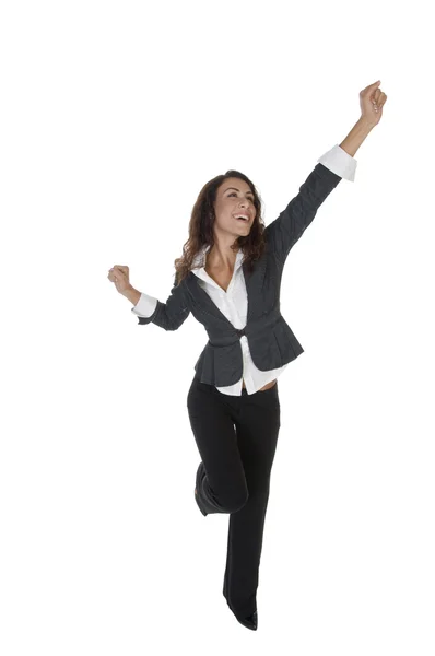 Feliz exitosa mujer de negocios —  Fotos de Stock