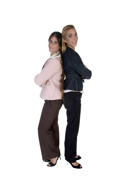 Back to back businesswomen — Stock Photo, Image