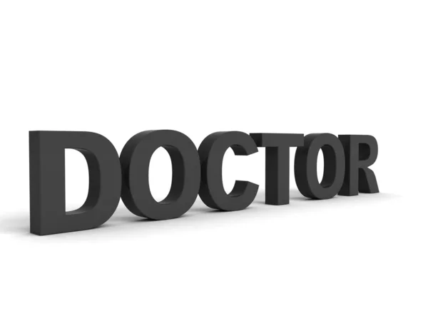 Doctor word on an isolated background — Stock Photo, Image
