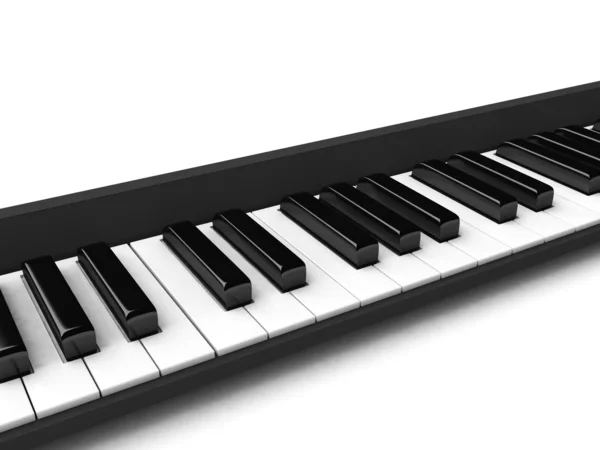 Casio biało-czarnych klawiszy — Zdjęcie stockowe