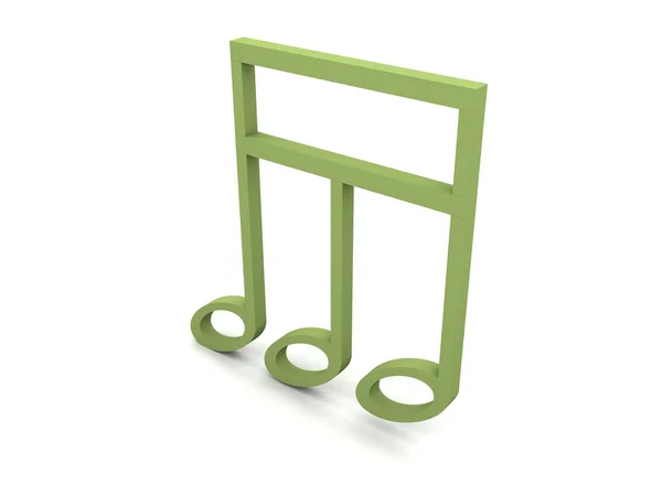 Three dimensional musical clef — Stock Photo, Image