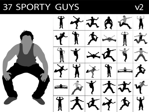 Jovens esportivos do sexo masculino — Fotografia de Stock