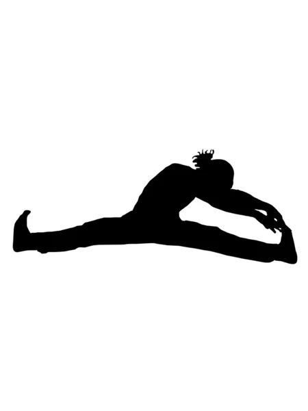 Personen gör yoga — Stockfoto