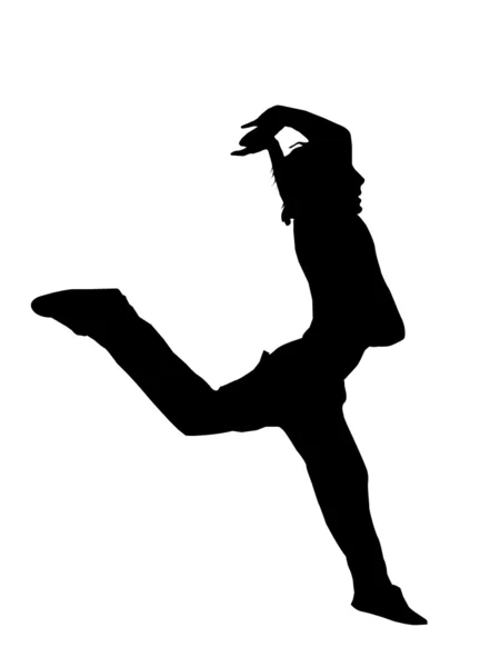 Hoppande yngling — Stockfoto