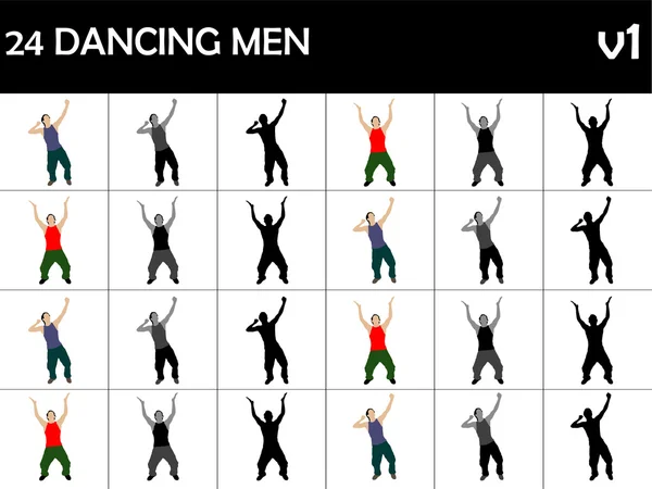 Dansande män — Stockfoto