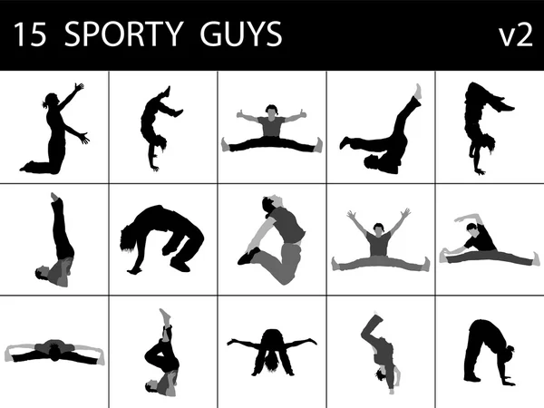 Sporty giovani maschi — Foto Stock