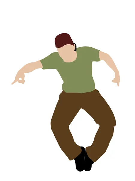 Tanec mladý muž — Stock fotografie
