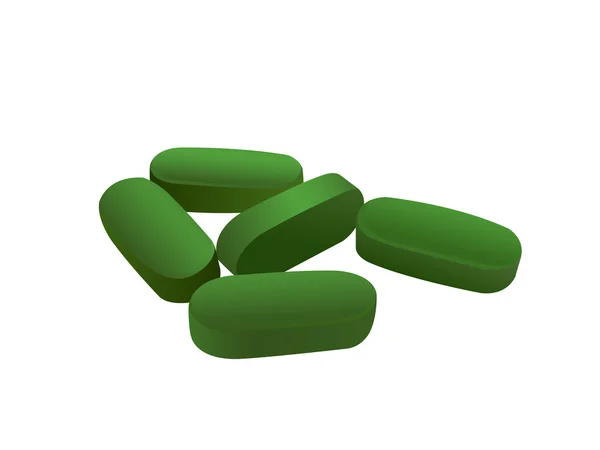 Tabletki z zawartością substancji leczniczych — Zdjęcie stockowe