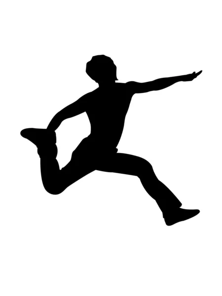 Jumping male — Stock Photo, Image