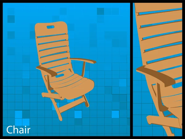 Ontspannen houten stoel — Stockfoto