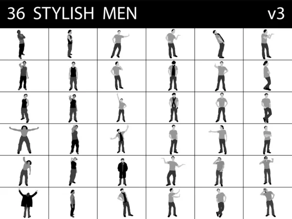 Hombres elegantes posando — Foto de Stock