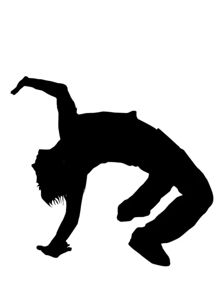 Man doing gymnastics — Stock Photo, Image