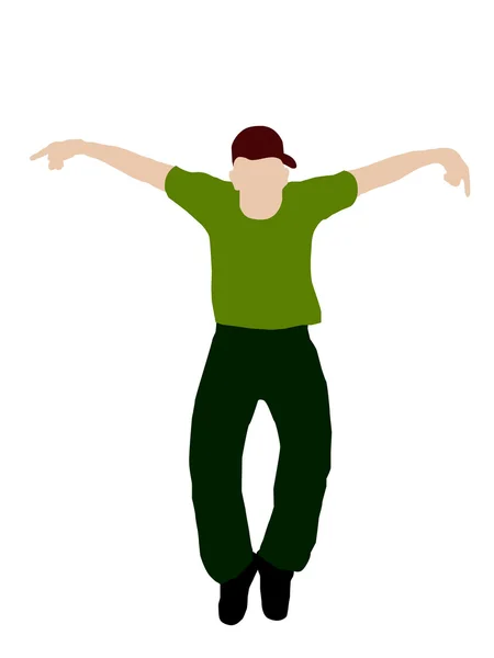 Kluger Typ tanzt — Stockfoto