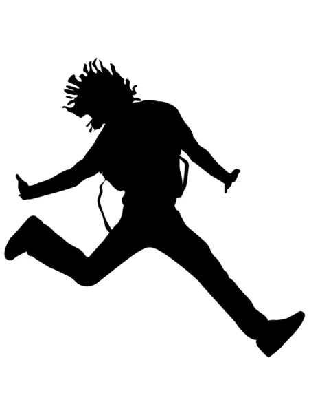 Jovem salto masculino — Fotografia de Stock