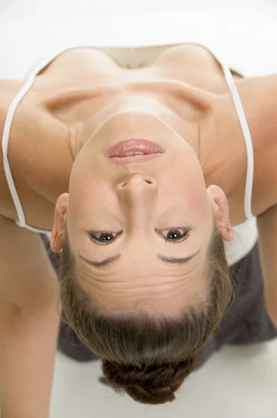 High angle view of young woman — Stock Photo, Image