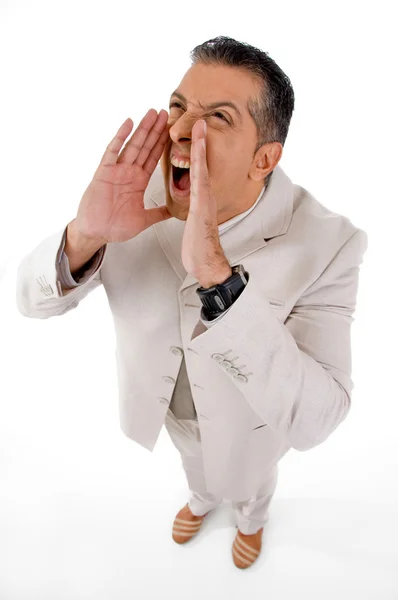 Shouting businessman — Stock Photo, Image