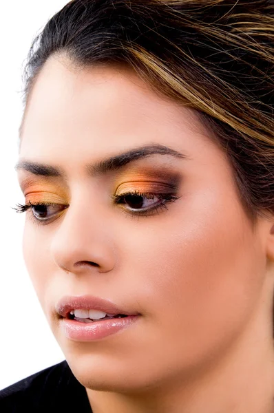 Detailní záběr oka make-upu — Stock fotografie