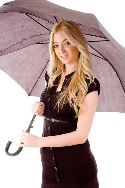 Modelo que lleva paraguas —  Fotos de Stock