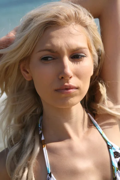 Close-up van jonge model — Stockfoto