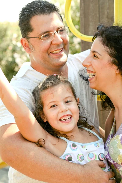 Young family with daughter — Stock Photo, Image