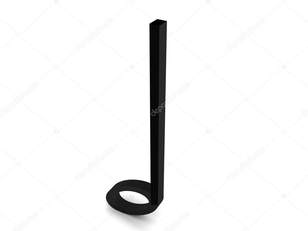 Black treble clef
