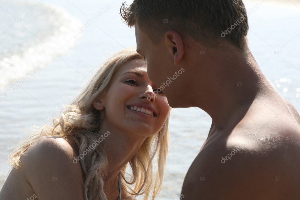 Couple having great time